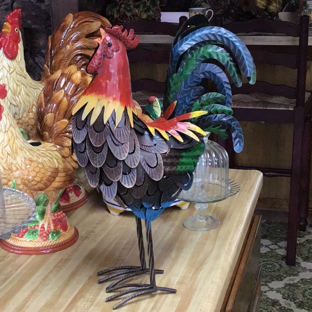 ROOSTER Metal Yard Art HomeDecor FarmHouse Decor❤️